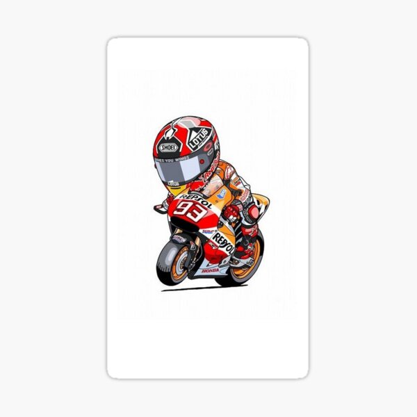 Dibujos animados de Marq Marquez Pegatina