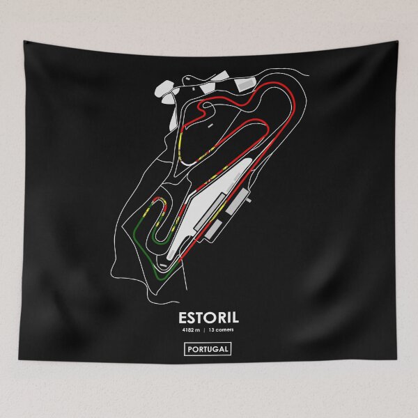 Item preview, ESTORIL - PORTUGAL TRACK MAP FLAG designed and sold by andreanastasio.