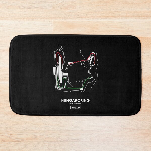 Item preview, HUNGARORING - HUNGARY TRACK MAP FLAG designed and sold by andreanastasio.