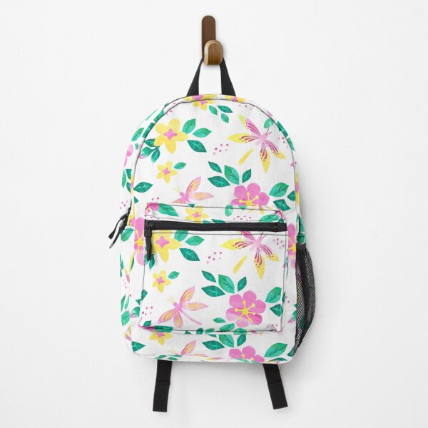 Item preview, Large pink florals and butterflies designed and sold by Katbydesign.