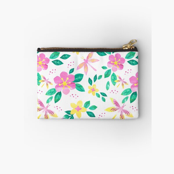 Item preview, Large pink florals and butterflies designed and sold by Katbydesign.