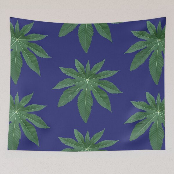 Item preview,  castor leaf-indigo background designed and sold by CSouissi.