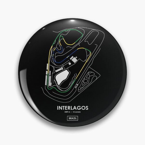 Item preview, INTERLAGOS - BRAZIL TRACK MAP FLAG designed and sold by andreanastasio.