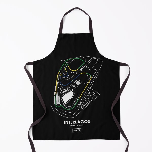 Item preview, INTERLAGOS - BRAZIL TRACK MAP FLAG designed and sold by andreanastasio.