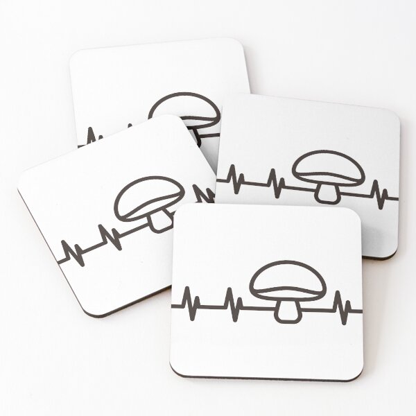 Item preview, Mushroom and heartbeat symbol designed and sold by nikolae.