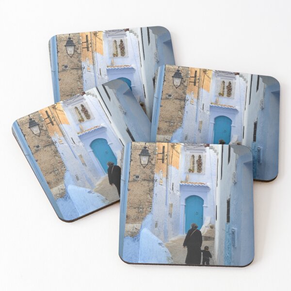 Item preview, Mother and Baby in Blue City Chefchaouen Morocco designed and sold by AnNisaArt.