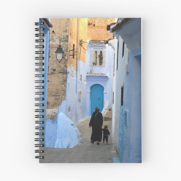 Item preview, Mother and Baby in Blue City Chefchaouen Morocco designed and sold by AnNisaArt.