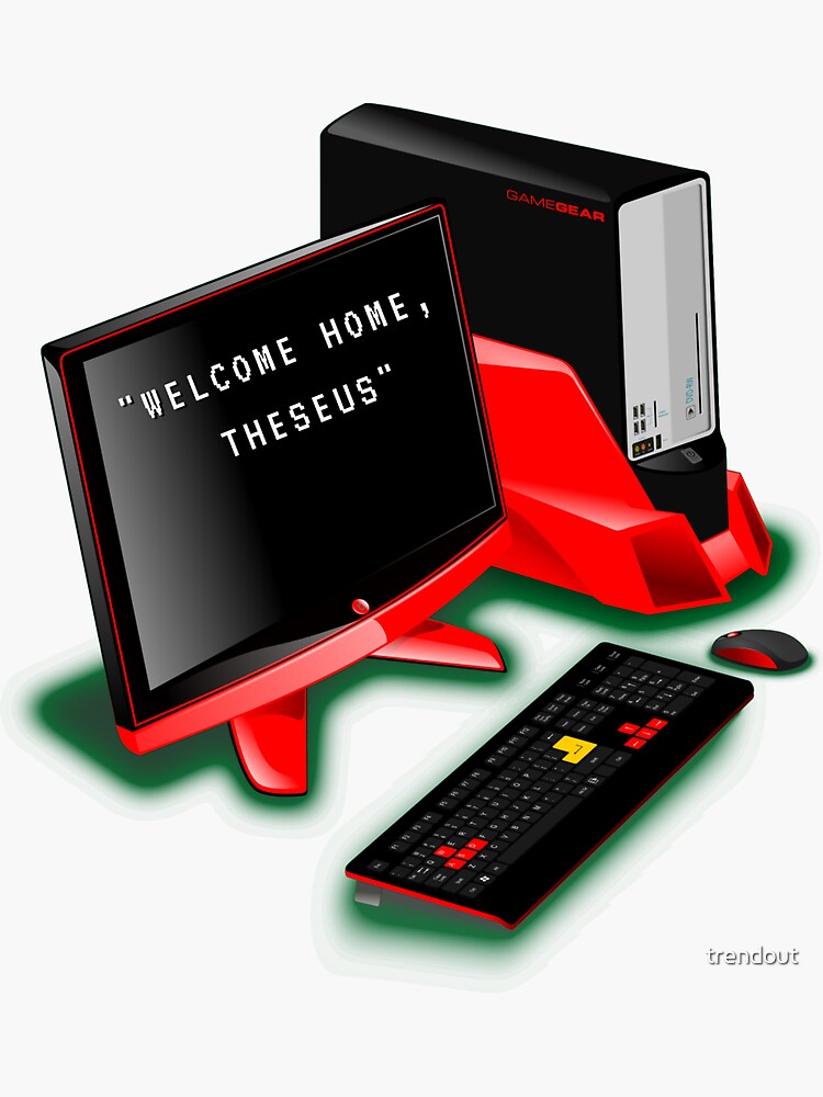 Technoblade Quote: Welcome Home, Theseus Sticker for Sale by Swagneato