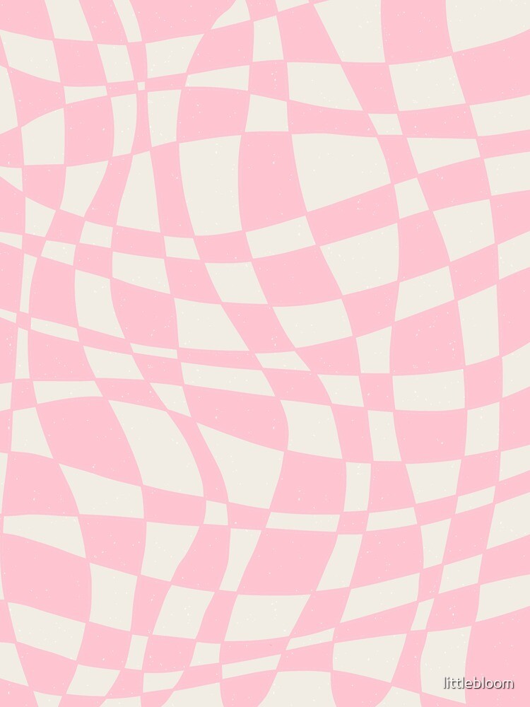 Pink Retro Crazy Checkers Pattern  Photographic Print for Sale by  littlebloom