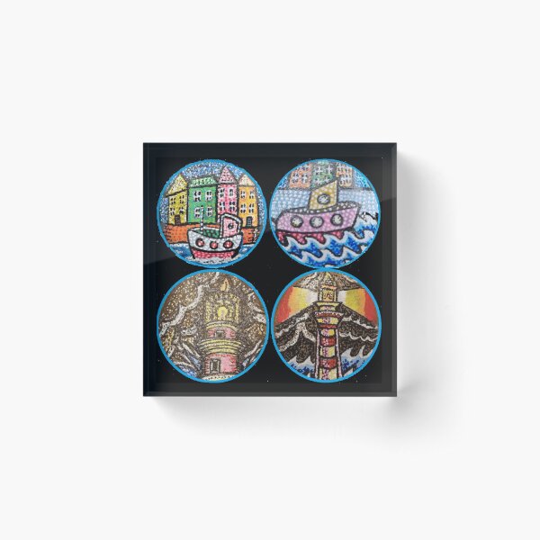 Item preview, Boats and lighthouses by the Sea by LowEndGraphics designed and sold by LowEndGraphics.