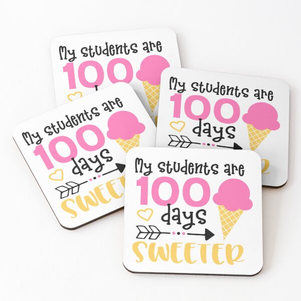 Item preview, My Students are 100 Days Sweeter T-Shirt, 100 Days Of School Shirt, Teacher Shirt, Funny Teacher Shirt, Gift for Teacher Shirt designed and sold by UniqueStylistic.