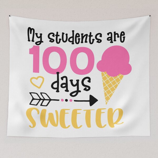 Item preview, My Students are 100 Days Sweeter T-Shirt, 100 Days Of School Shirt, Teacher Shirt, Funny Teacher Shirt, Gift for Teacher Shirt designed and sold by UniqueStylistic.
