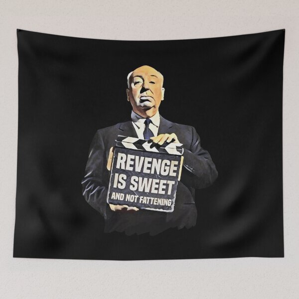Item preview, Alfred Hitchcock - Revenge Is Sweet And Not Fattening Quote designed and sold by ArqDezines.