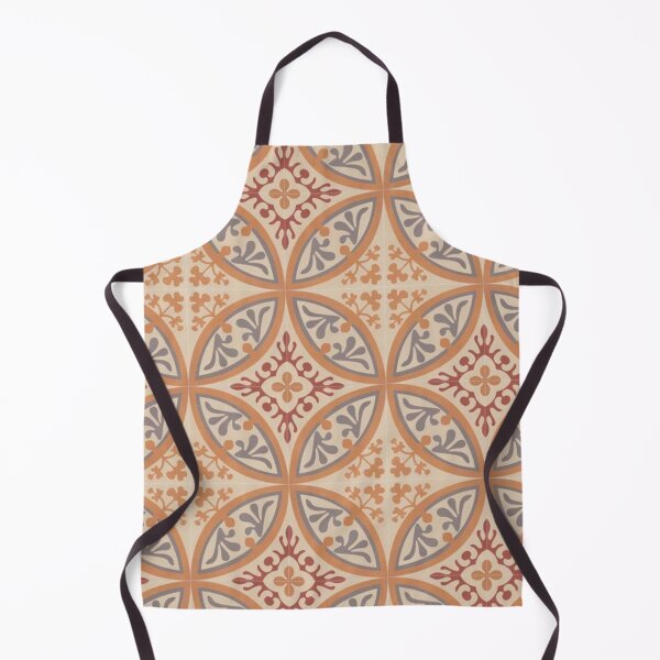 Item preview, Orange Moroccan tile pattern designed and sold by astrunb5.