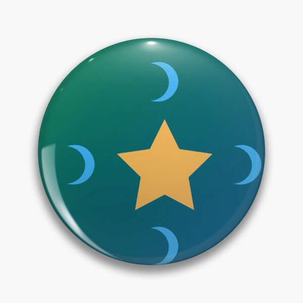 Item preview, Blue Crescent Moons and Golden Star Pattern in Gradient Sky designed and sold by ShaunSandhu.