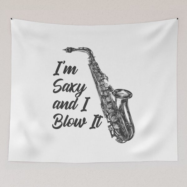 Item preview, Saxophone Im Saxy And I Blow It designed and sold by kudostees.