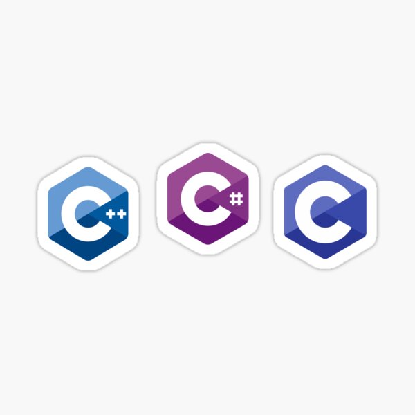 C Family of programming languages  Sticker