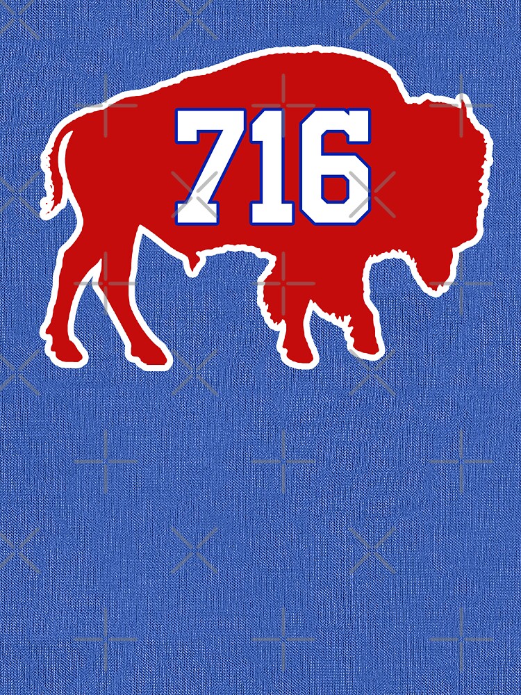 BUFFALO 716 AREA CODE SHIRT AND STICKER  Sticker for Sale by StillChasing