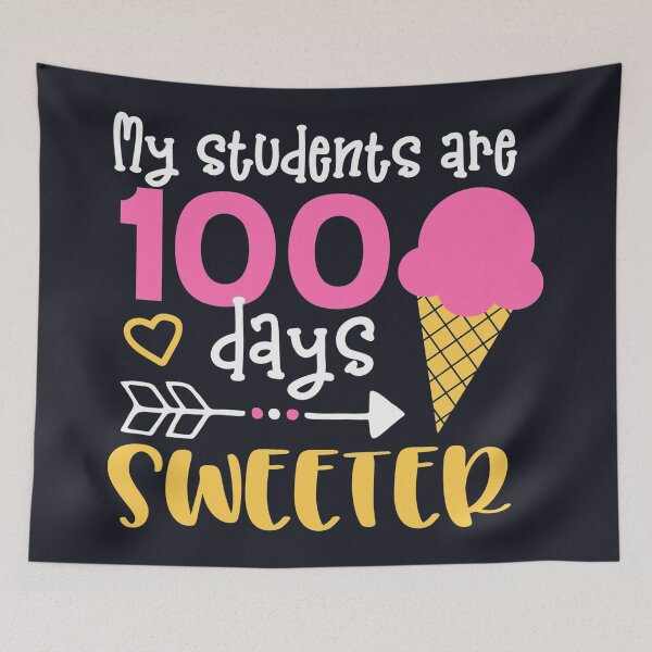 Item preview, My Students are 100 Days Sweeter T-Shirt, 100 Days Of School Shirt, Teacher Shirt, Funny Teacher Shirt, Gift for Teacher Shirt designed and sold by UniqueStylistic.