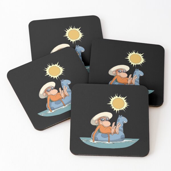 Item preview, Monkey in the pool with floating tire designed and sold by Monkey Ful.