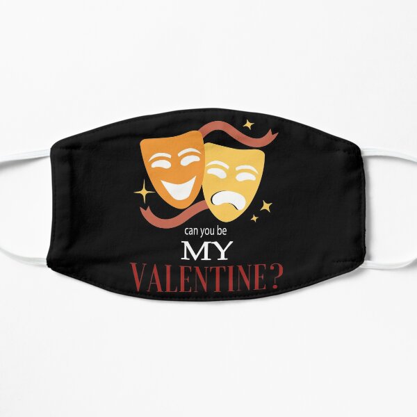 Can You Be My Valentine Flat Mask