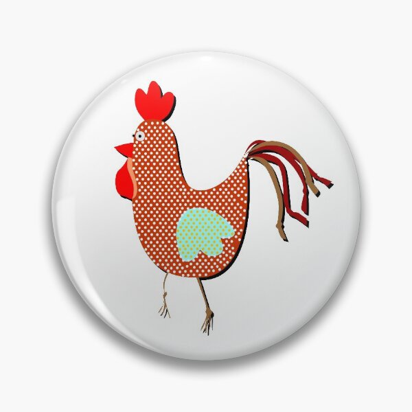 Item preview, Funny Rooster Decorative Art Primitive Bird Character designed and sold by Verpax.