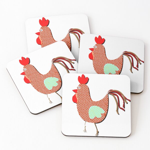 Item preview, Funny Rooster Decorative Art Primitive Bird Character designed and sold by Verpax.