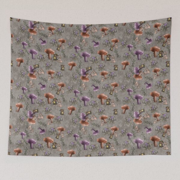 Item preview, Woodland Mice and Mushrooms designed and sold by Salzanos.