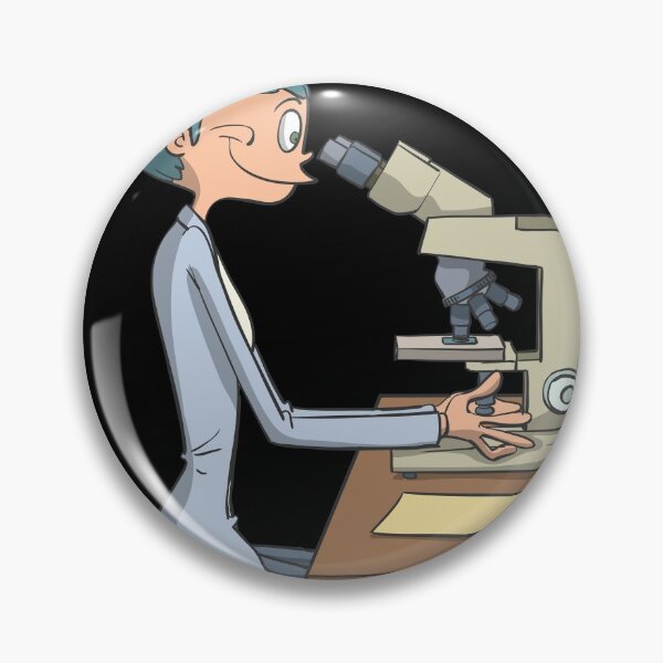 Item preview, Biomedical scientist with microscope designed and sold by Monkey Ful.