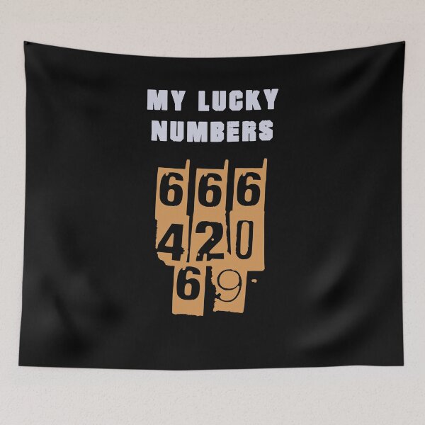 Item preview, My Lucky Numbers, 666, 420, 69, Fun, Gift Idea designed and sold by ThommyBLN.