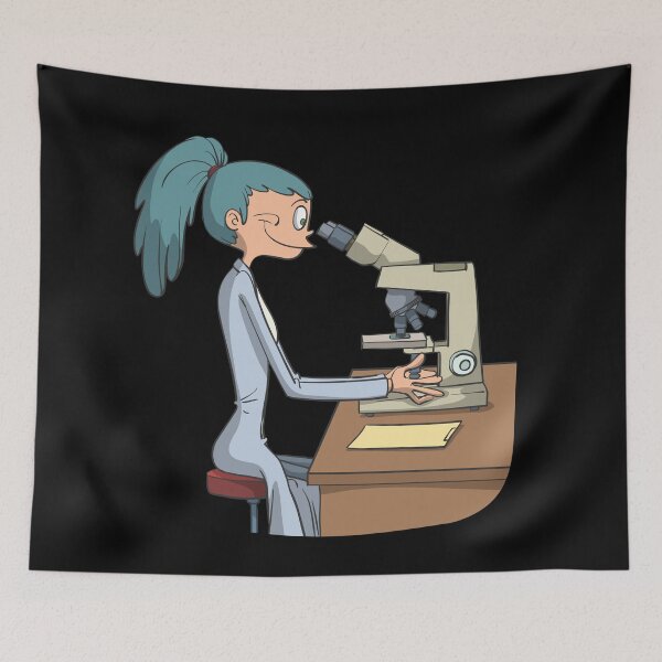 Item preview, Biomedical scientist with microscope designed and sold by Monkey Ful.