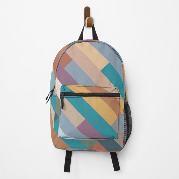 Item preview, Diagonal Staggered Stripes in Modern Soft Colors designed and sold by hobrath.