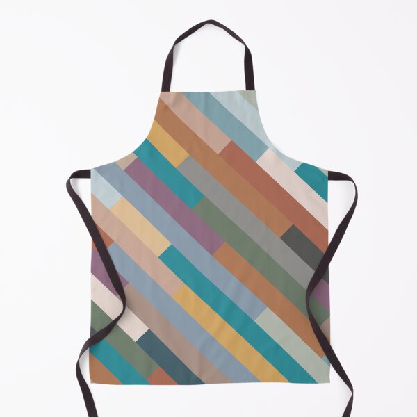 Item preview, Diagonal Staggered Stripes in Modern Soft Colors designed and sold by hobrath.