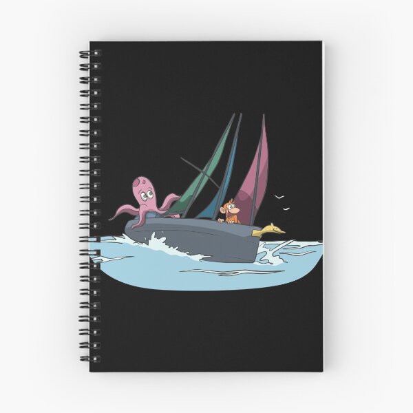 Item preview, Sailboat with octopus in inclined position designed and sold by Monkey Ful.