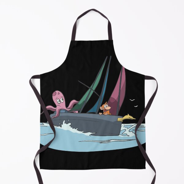 Item preview, Sailboat with octopus in inclined position designed and sold by Monkey Ful.