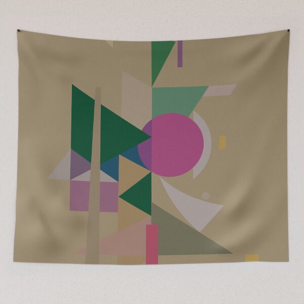 Item preview, Abstract composition - on golden beige designed and sold by korasi.