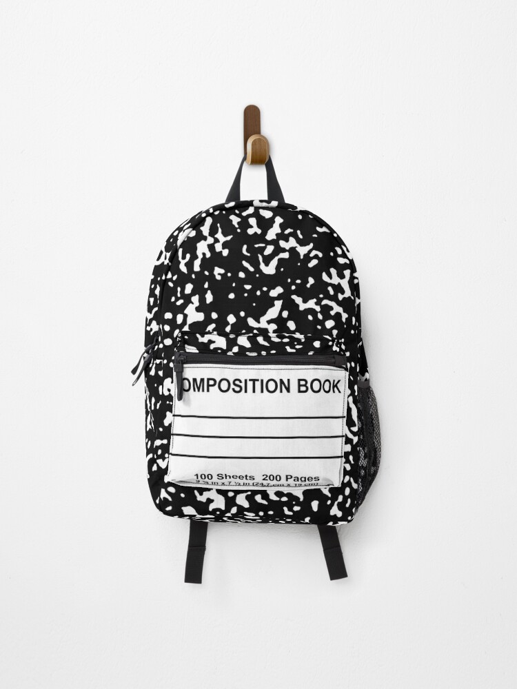 Composition store notebook backpack