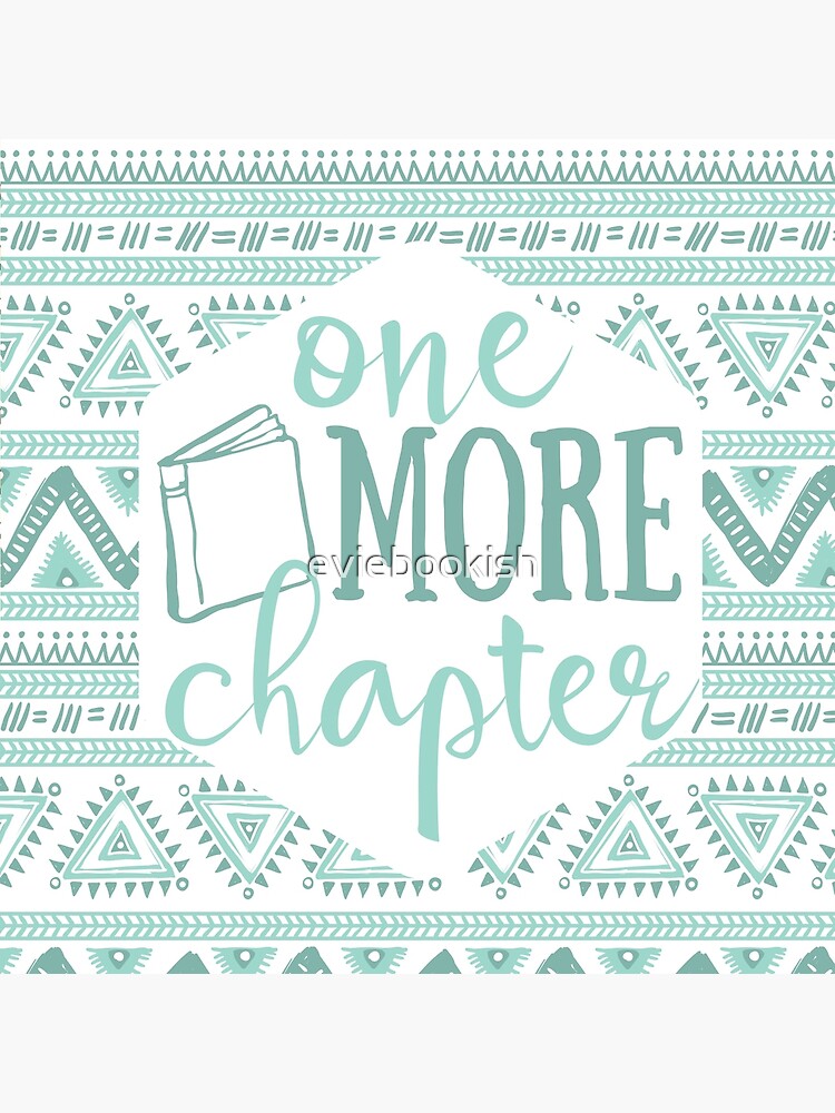Thumbnail 3 of 3, Throw Pillow, One More Chapter - Pale Blue Tribal designed and sold by eviebookish.