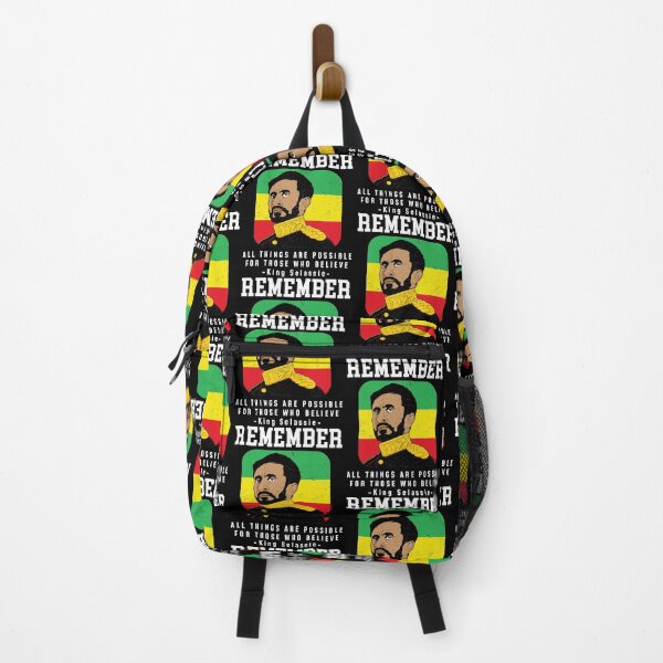 Item preview, Remember Black History Month Rastafari Haile Selassie print designed and sold by jakehughes2015.