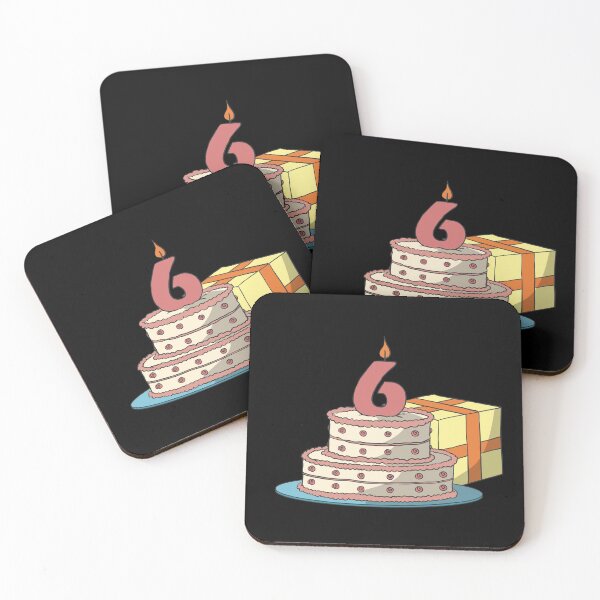 Item preview, Cake children's 6th birthday designed and sold by Monkey Ful.
