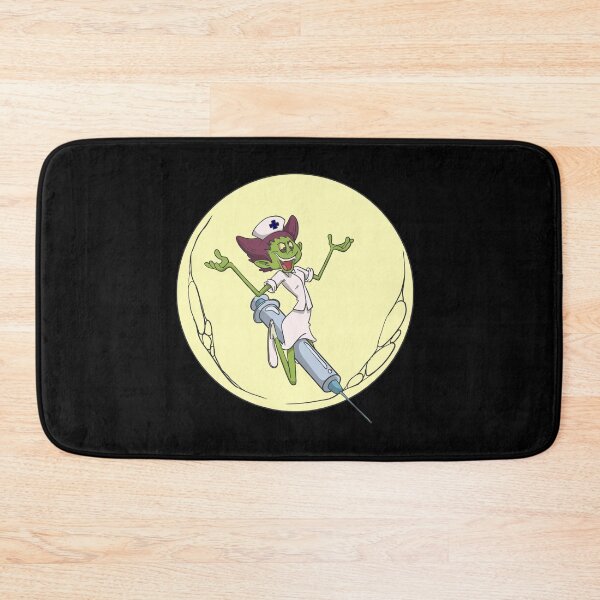 Item preview, Nurse vampire witch syringe on broom designed and sold by Monkey Ful.
