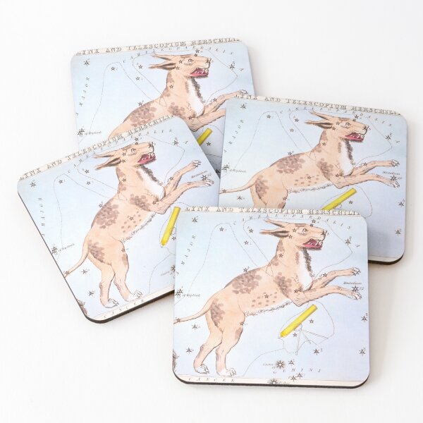 Item preview, Antique Constellation Map of Lynx, Telescopium Herschilii designed and sold by VintageArchive.