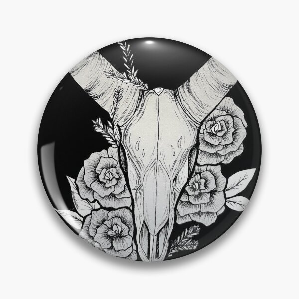 Item preview, Floral Antelope Skull designed and sold by MondayTheWitch.