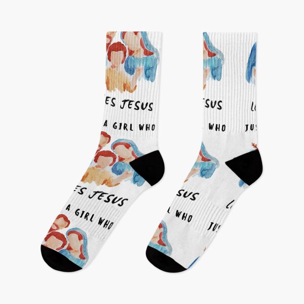 Item preview, Just a girl who loves jesus designed and sold by corralmontana.