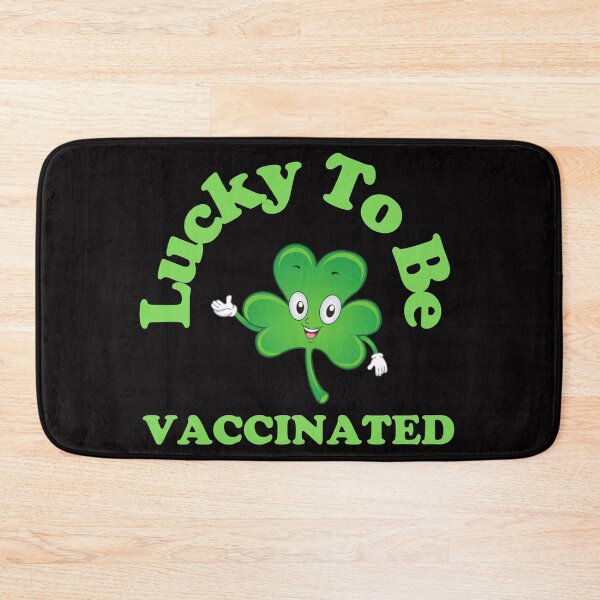 Item preview, Lucky To Be Vaccinated Shamrock designed and sold by sasigifts.