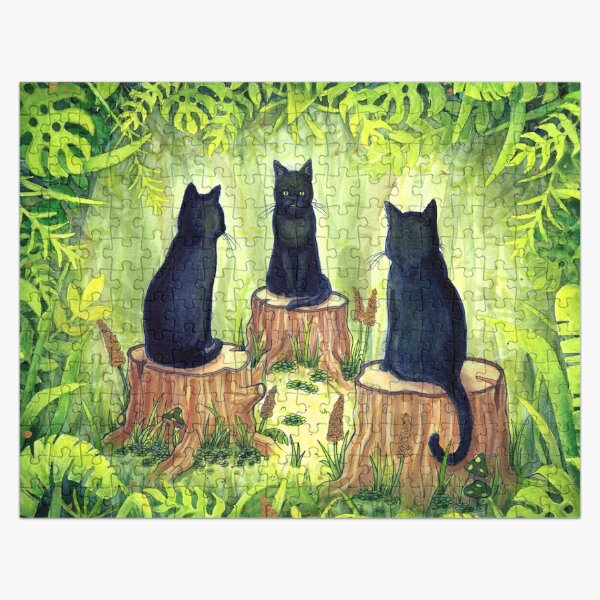 Cute Kittens Black Whtie Tabby Ginger Cat 1000 piece Jigsaw Otter House 