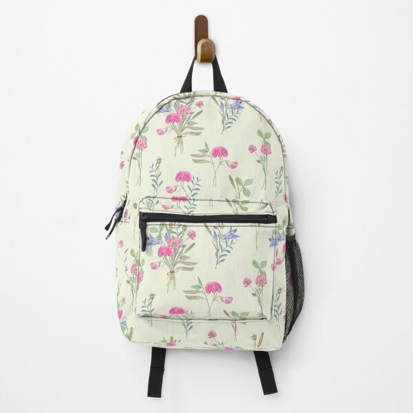 Item preview, Wild flowers pattern on light green designed and sold by Flowersforbear.
