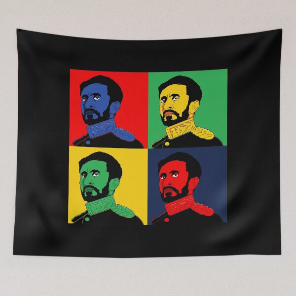 Item preview, Ras Tafari Makonnen Pop Art Portrait King Selassie I graphic designed and sold by jakehughes2015.