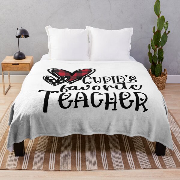 Item preview, Cupids Favorite Teacher Buffalo Plaid Love Heart designed and sold by sasigifts.
