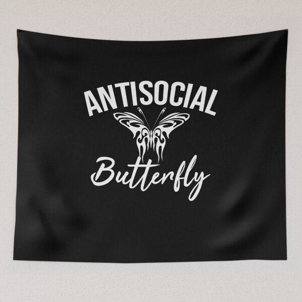 Item preview, Anti-social Butterfly Club designed and sold by jacks-tees.